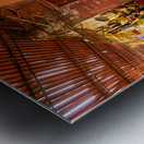 Exploring the souk in Marrakesh Morocco during daytime hours Metal print