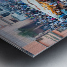 Sunset at Djema el Fna square in Marrakesh with lively crowds Metal print