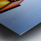 Narrow alleys in the Medina of Fez Morocco showcase daily life Metal print