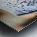 Veiled Moroccan woman in Marrakesh market on a sunny day Impression metal