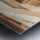 Child looks out from window of Madrasa Ben Youssef in Marrakesh Metal print