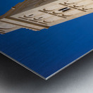 Visit Meknes mosque in Morocco with a tall tower and clear sky Metal print