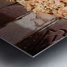 Collecting bread in Meknes Morocco during the day Metal print