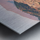 Panorama of Morano Calabro town at sunrise in Calabria Italy Metal print