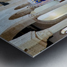 Interior view of the Norman Cathedral in Gerace Calabria Italy Metal print