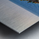 Tourists view Santa Maria dellIsola Monastery in Tropea Calabri Metal print