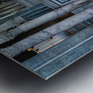 People walk inside basilica di san miniato in Florence Tuscany Metal print