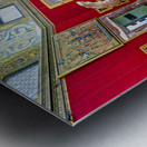 View of la tribuna by bernardo buontalenti in uffizi gallery flo Metal print