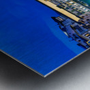 Ponte Vecchio bridge in Florence under evening sky over river Ar Metal print