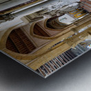 Michelangelos tomb at Basilica di Santa Croce in Florence Italy Metal print