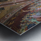 Painting on walls of Santa Maria Novella church in Florence Tusc Metal print