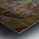 Santa Maria Novella church interior with historical art in Flore Metal print