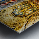 Explore the details of the Crucifix chapel in Monreale Sicily  Metal print