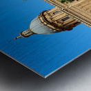 Palermo Cathedral in Sicily with clear blue sky and visitors Metal print