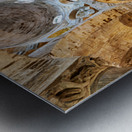 Interior view of Cappella di San Cataldo in Palermo Sicily Metal print