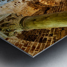 Interior view of Cappella di San Cataldo showing its unique desi Metal print