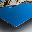 Palermo Cathedral shows statues under clear sky in Sicily Metal print