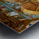 Cappella Palatina in Palermo shows detailed frescoes and archite Metal print