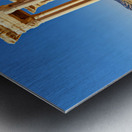 Exploring the Tetrapylon at Palmyra in Syria during the day Metal print