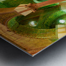 Exploring the Umayyad Mosque in Damascus during evening hours Metal print