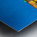 Visitors enjoy evening time at Umayyad Mosque in Damascus Syria Metal print