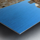 Visiting the citadel in Aleppo Syria on a clear day Metal print