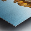 Exploring the citadel of Aleppo during dusk in Syria Metal print