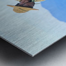 Fishing on Inle Lake in Myanmar with bamboo tools Metal print