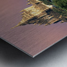 Temples in Bagan during sunset with ancient architecture visible Metal print