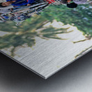 Busy transportation scene in Myanmar during the day Metal print