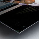 Monks having lunch in Mandalay during the day Metal print