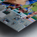 Wrestling at Naadam festival in Ulaanbaatar Mongolia Metal print