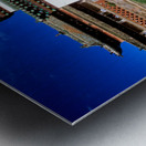 Erdene Zuu Monastery stands in Mongolia under a blue sky Metal print