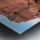 Eroded red rock formations in Quebrada de las Conchas near Cafay Metal print