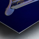 Sunset at marina bay sands artscience museum and helix bridge Metal print