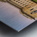 Visitors explore the Russian Museum in Saint Petersburg Metal print