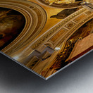 Visitors admire St. Isaacs Cathedral in Saint Petersburg Metal print