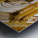 Golden candelabrum in the Winter Palace Hermitage Museum Metal print