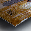 Visitors explore Catherine Palace in Saint Petersburg Russia Metal print