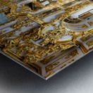 People walk through Catherine Palace in Pushkin St Metal print