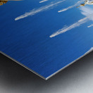 Golden statues at Peterhof Palace in Saint Petersburg Metal print