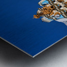 Catherine Palace in Saint Petersburg with blue facade and garden Metal print