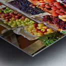 Fruits displayed at Kuznechnyy Rynok Market in Saint Petersburg Metal print