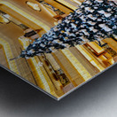 Christmas tree in Abu Dhabi Emirates Palace Hotel lobby Metal print