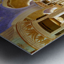 Visitors explore Sheikh Zayed Grand Mosque during evening hours Metal print