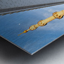 Visit to Sheikh Zayed Grand Mosque in Abu Dhabi at sunset Impression metal