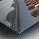 Visitors explore Sheikh Zayed Grand Mosque in Abu Dhabi Metal print