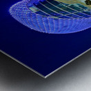 Explore W Abu Dhabi Yas Island at night in Abu Dhabi Metal print