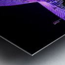 W Abu Dhabi Yas Island hotel entrance at night Metal print