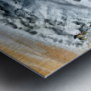 Hverir hot springs steam and mud activity in Iceland Metal print